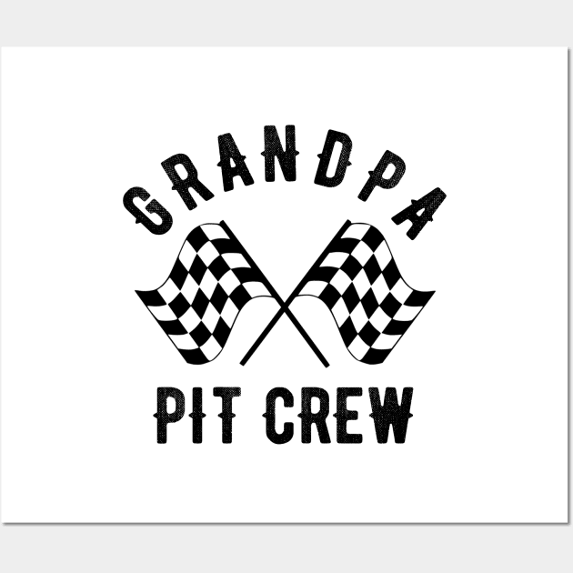 Grandpa Birthday Pit Crew Party Wall Art by OriginalGiftsIdeas